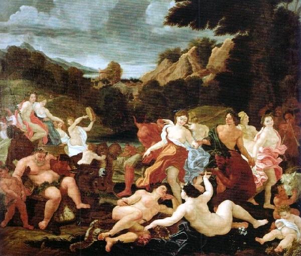 Giovanni Battista Gaulli Called Baccicio Triumph of Bacchus and Ariadne oil painting image